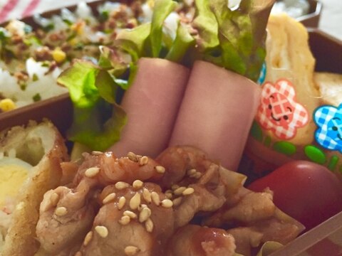 お弁当のおかず！超簡単☆豚肉のケチャップソース☆